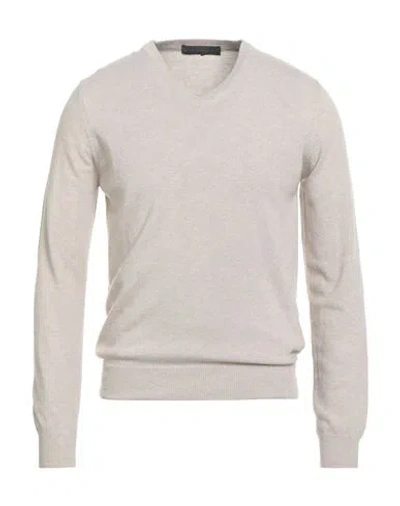 Daniele Alessandrini Man Sweater Beige Size 48 Merino Wool, Cashmere, Viscose In Neutral