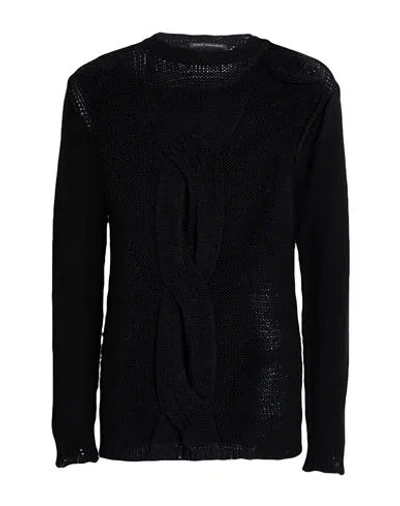 Daniele Alessandrini Man Sweater Black Size 42 Wool, Polyamide In Black