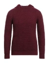 Daniele Alessandrini Man Sweater Burgundy Size 42 Wool, Acrylic, Alpaca Wool, Polyamide In Red