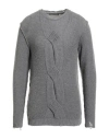 Daniele Alessandrini Man Sweater Grey Size 42 Wool, Polyamide In Multi