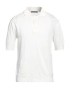 Daniele Alessandrini Man Sweater Ivory Size 38 Linen, Cotton In White