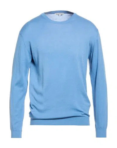 Daniele Alessandrini Man Sweater Light Blue Size 3xl Cotton
