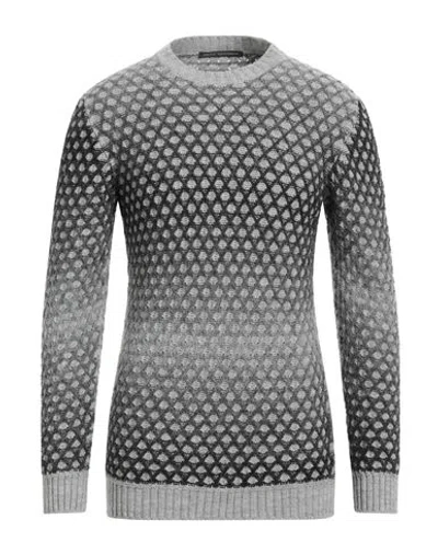 Daniele Alessandrini Man Sweater Light Grey Size 44 Acrylic, Wool, Polyamide In Gray