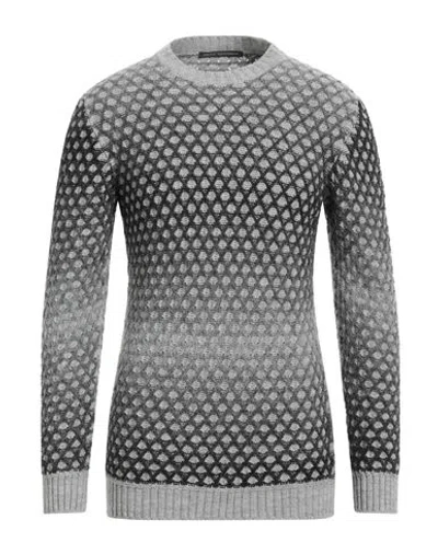 Daniele Alessandrini Man Sweater Light Grey Size 42 Acrylic, Wool, Polyamide