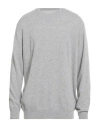 Daniele Alessandrini Man Sweater Light Grey Size 48 Merino Wool, Cashmere, Viscose In Gray