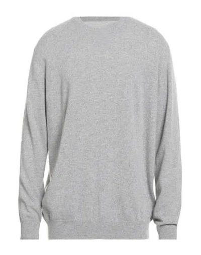 Daniele Alessandrini Man Sweater Light Grey Size 48 Merino Wool, Cashmere, Viscose In Gray