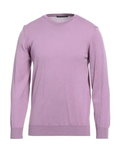 Daniele Alessandrini Man Sweater Mauve Size 40 Wool