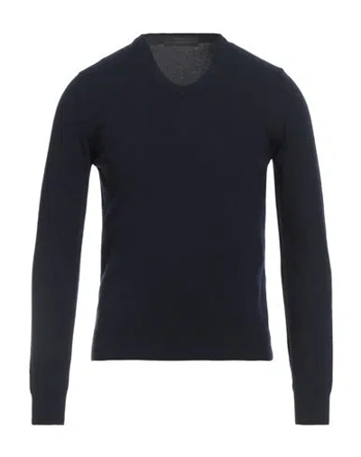 Daniele Alessandrini Man Sweater Midnight Blue Size 48 Merino Wool, Cashmere, Viscose
