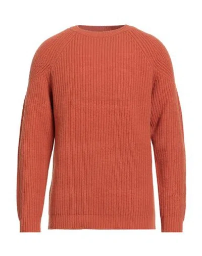 Daniele Alessandrini Man Sweater Orange Size 42 Wool, Polyamide