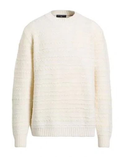 Daniele Alessandrini Man Sweater White Size L Merino Wool, Polyamide, Cashmere