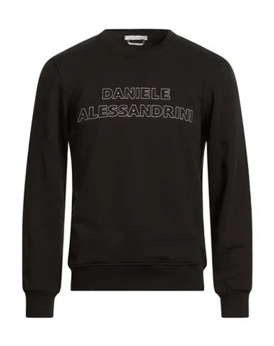 Daniele Alessandrini Man Sweatshirt Black Size Xxl Cotton, Polyester