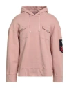 Daniele Alessandrini Man Sweatshirt Blush Size L Cotton In Pink