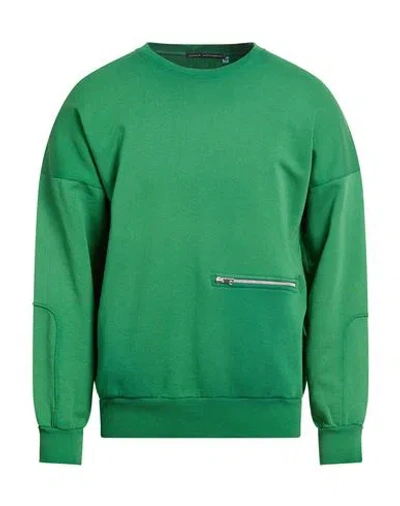 Daniele Alessandrini Man Sweatshirt Green Size M Cotton