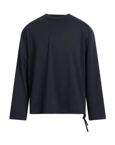 Daniele Alessandrini Man Sweatshirt Midnight Blue Size M Polyester, Viscose, Elastane