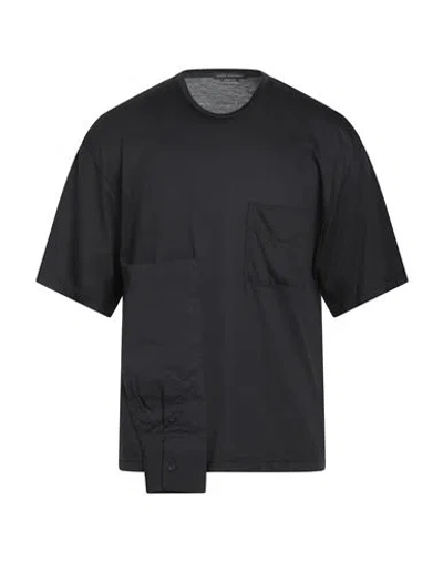 Daniele Alessandrini Man T-shirt Black Size L Polyester, Cotton