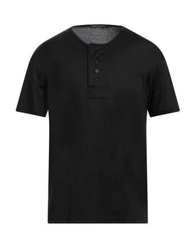 Daniele Alessandrini Man T-shirt Black Size S Polyester, Cotton