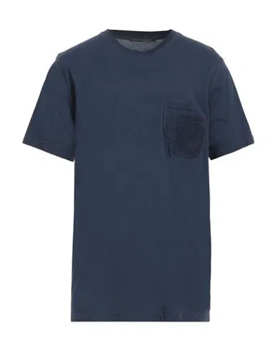 Daniele Alessandrini Man T-shirt Navy Blue Size L Cotton