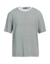 Daniele Alessandrini Man T-shirt Navy Size Xxl Viscose, Polyester, Cotton In Navy Blue