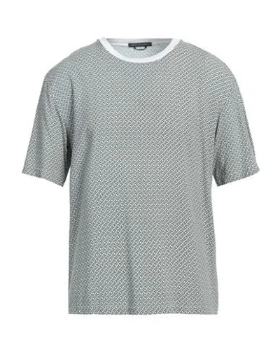 Daniele Alessandrini Man T-shirt Navy Size Xxl Viscose, Polyester, Cotton In Navy Blue