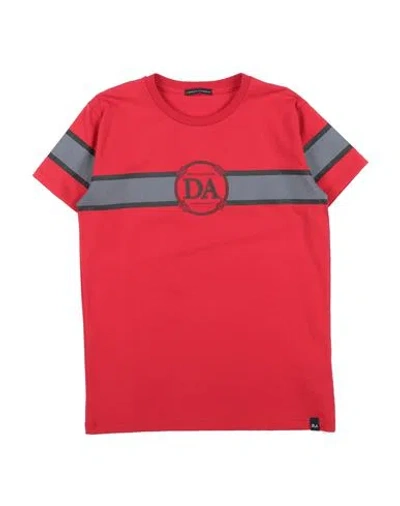 Daniele Alessandrini Man T-shirt Red Size 10 Cotton, Elastane