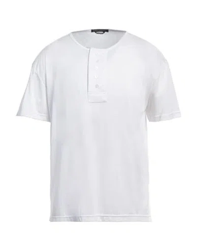 Daniele Alessandrini Man T-shirt White Size Xxl Polyester, Cotton