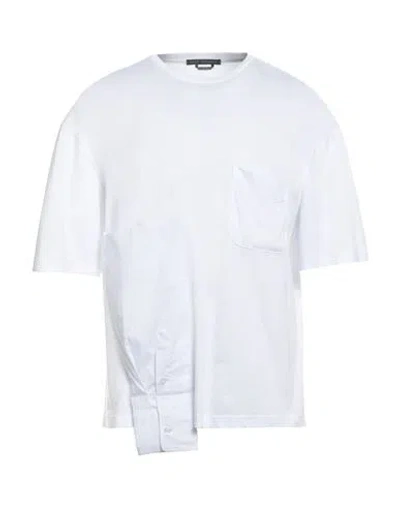 Daniele Alessandrini Man T-shirt White Size Xl Polyester, Cotton