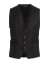 Daniele Alessandrini Man Tailored Vest Black Size 42 Polyester, Viscose, Elastane