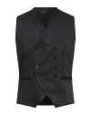 Daniele Alessandrini Man Tailored Vest Black Size 42 Viscose, Polyester In Black