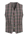 Daniele Alessandrini Man Tailored Vest Grey Size 38 Viscose, Wool, Polyamide, Elastane In Gray