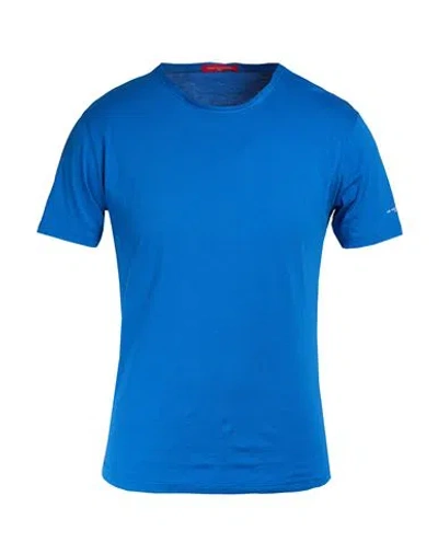 Daniele Alessandrini Man T-shirt Azure Size S Cotton In Blue