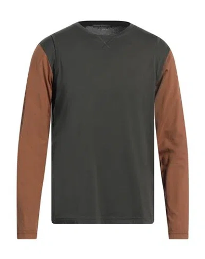 Daniele Alessandrini Man T-shirt Military Green Size M Cotton In Multi