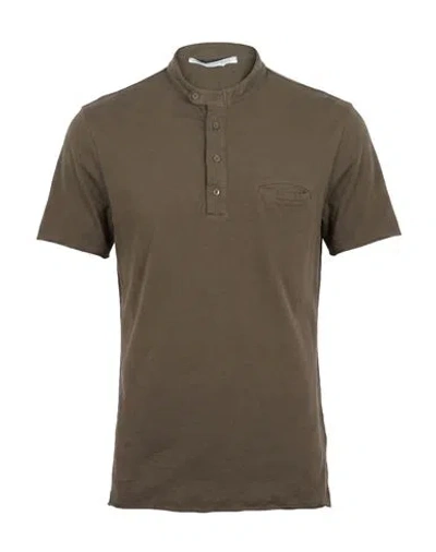 Daniele Alessandrini Man T-shirt Military Green Size M Cotton