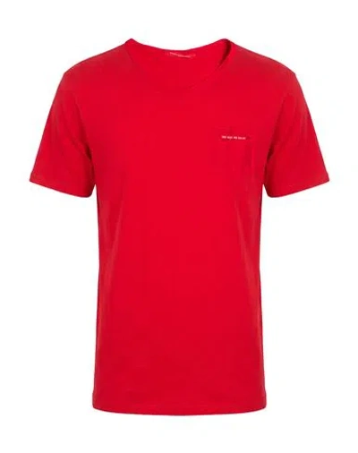 Daniele Alessandrini Man T-shirt Red Size S Cotton