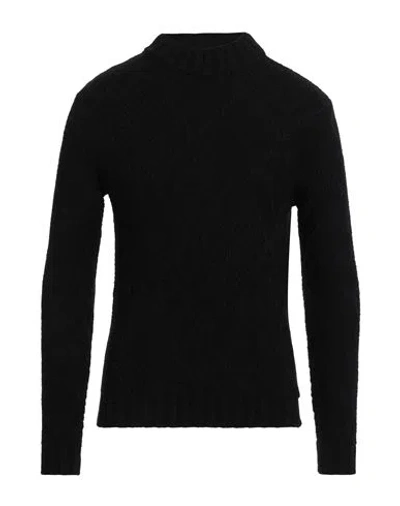 Daniele Alessandrini Man Turtleneck Black Size 42 Wool, Acrylic