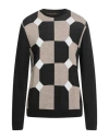 Daniele Alessandrini Man Turtleneck Charcoal Size 38 Wool, Polyamide In Black