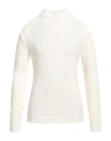 Daniele Alessandrini Man Turtleneck Cream Size 36 Wool, Acrylic In White