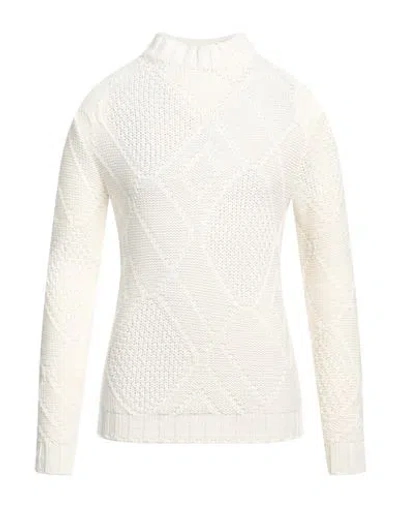 Daniele Alessandrini Man Turtleneck Cream Size 36 Wool, Acrylic In White