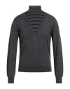 Daniele Alessandrini Man Turtleneck Grey Size 42 Merino Wool In Gray