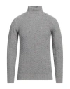 Daniele Alessandrini Man Turtleneck Grey Size 44 Acrylic, Wool, Viscose In Grey