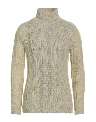 Daniele Alessandrini Man Turtleneck Ivory Size 42 Wool In White