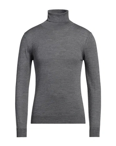 Daniele Alessandrini Man Turtleneck Lead Size 36 Acrylic, Wool In Grey