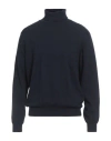 Daniele Alessandrini Man Turtleneck Midnight Blue Size 46 Merino Wool, Cashmere, Viscose