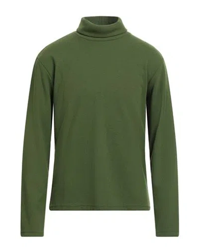 Daniele Alessandrini Man Turtleneck Military Green Size Xl Polyester, Acrylic, Viscose