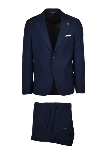 Daniele Alessandrini Men's Suit - Blue In Black