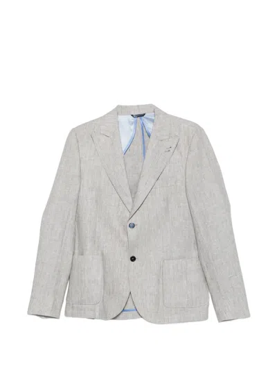 Daniele Alessandrini Pinstripe Single-breasted Blazer In Multi