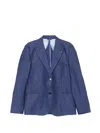 Daniele Alessandrini Pinstripe-pattern Notched-lapel Jacket In Multi