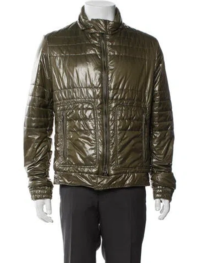 Pre-owned Daniele Alessandrini Puffer Coat In Green