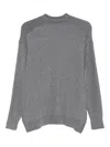Daniele Alessandrini Ribbed Crew-neck Sweater In Gray