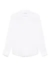 DANIELE ALESSANDRINI DANIELE ALESSANDRINI WHITE LINEN CLASSIC SHIRT