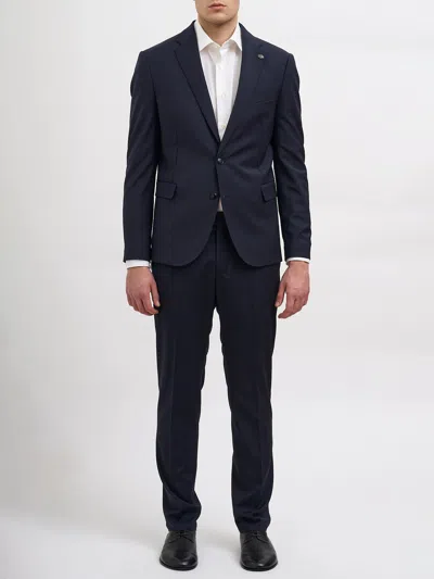Daniele Alessandrini Single-breasted Suit In Blue